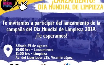 En Vicente López se realizará el lanzamiento de la campaña «Día Mundial de Limpieza»