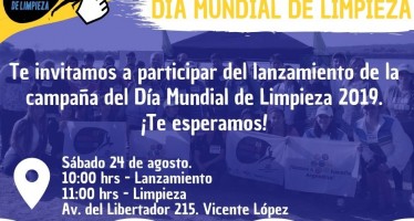 En Vicente López se realizará el lanzamiento de la campaña «Día Mundial de Limpieza»
