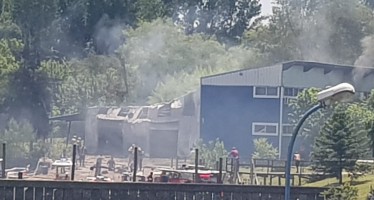 Se incendió el Club de Remeros Escandinavos en Tigre