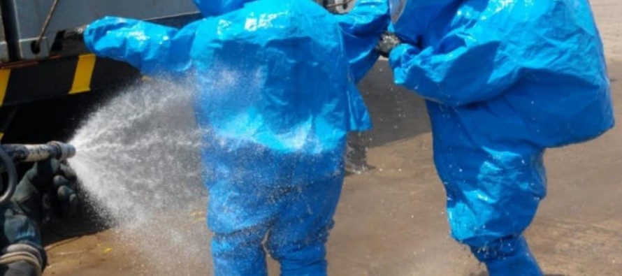 Cuatro trabajadores de Ecocarnes fueron hospitalizados por un derrame de amoníaco