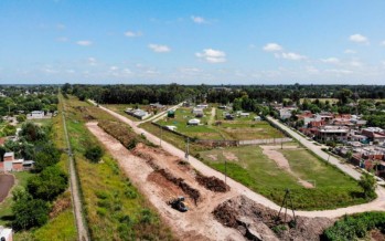 Maquinista Savio: la Municipalidad de Escobar duplica la capacidad del reservorio hidráulico
