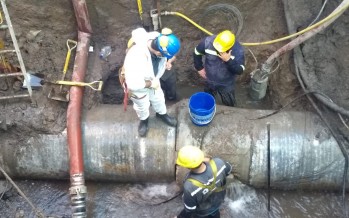 Malena Galmarini recorrió la obra de reparación de grandes conductos que AySA realiza en Pacheco