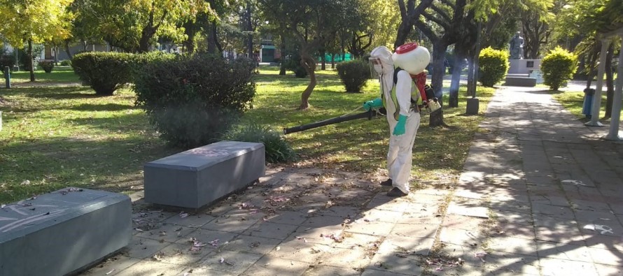 La Municipalidad de Escobar sigue adelante con las tareas de desinfección en todo el distrito