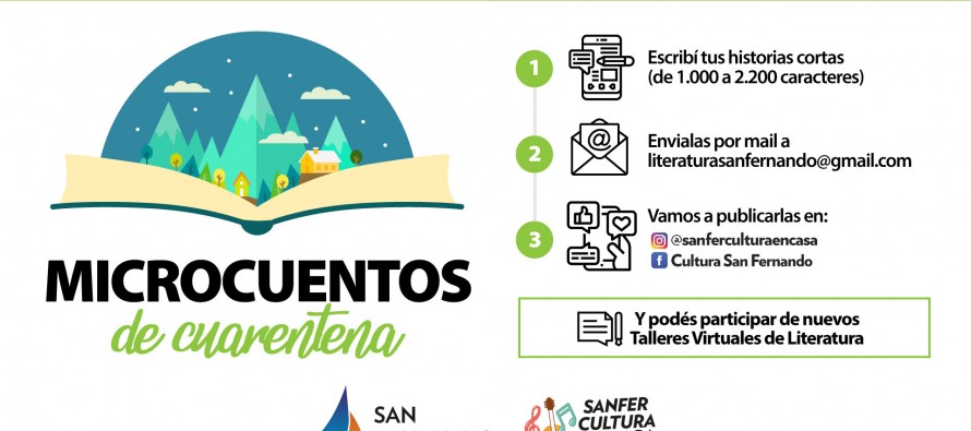 San Fernando convoca a escribir “Microcuentos de Cuarentena”