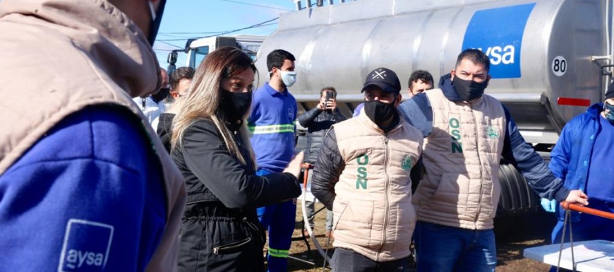 AySA realizó un operativo en el barrio San Jorge para prevenir el COVID-19
