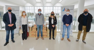 El Hospital Municipal de San Fernando recibió una donación del Banco Galicia para el cuidado del personal médico