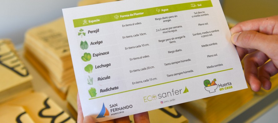 San Fernando entregó 10 mil bolsas de semillas con el programa ‘Huerta en Casa’