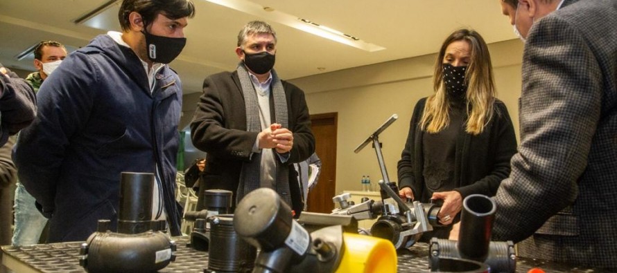 Malena Galmarini recorrió las instalaciones del Grupo DEMA