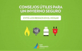 Invierno Seguro: San Fernando brinda precauciones para evitar los accidentes en casa