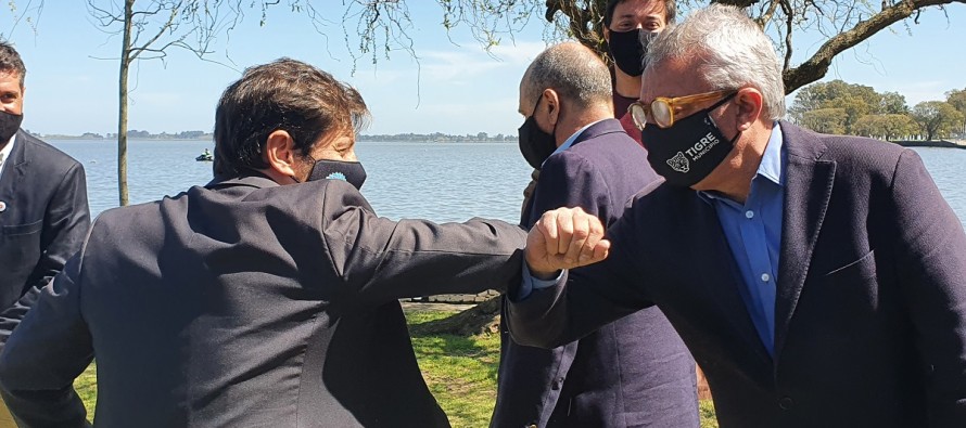 Zamora acompañó a Kicillof en la presentación del Fondo Municipal para la Reactivación Cultural y Turística