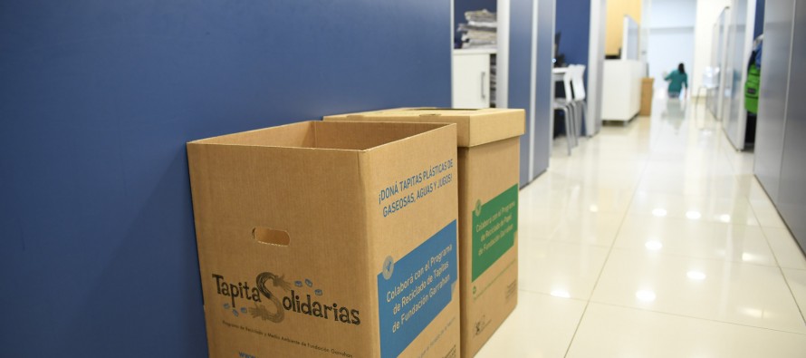 Convenio entre San Fernando y el Hospital Garrahan por reciclaje de papel y tapitas de plástico