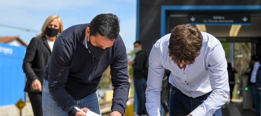 San Fernando presentó una cámara térmica en la estación de Virreyes y anunció un nuevo espacio público