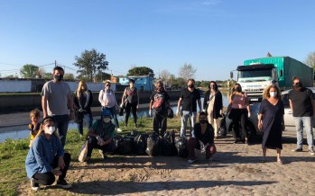 Campbell y Ciarletta en una Jornada por la conciencia ambiental en San Fernando
