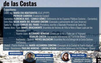 Encuentro virtual: experiencias nacionales de resistencias contra la privatización de las costas
