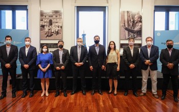 El presidente firmó un convenio con la CAF para el financiamiento de obras en la cuenca del Río Luján