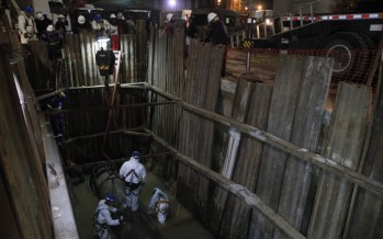 AySA reemplazó una cañería en General Pacheco que había sido dañada por una empresa de gas
