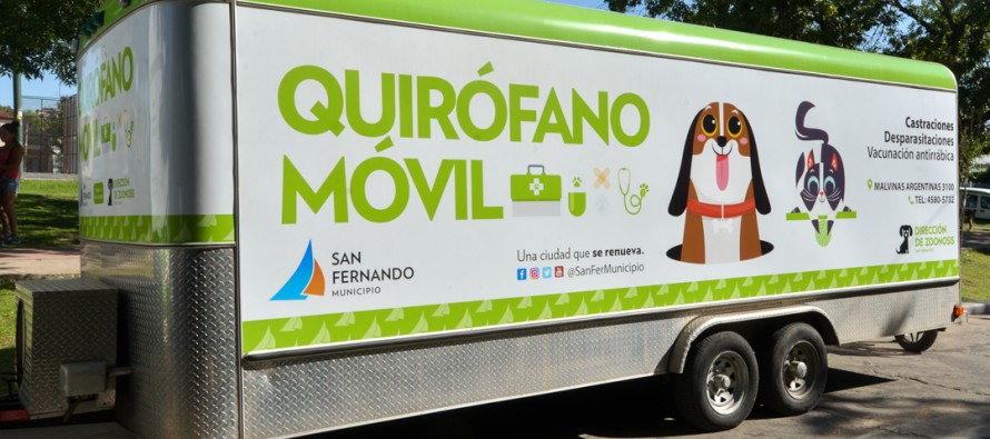 San Fernando: turnos online y operativos barriales del quirófano móvil de Zoonosis