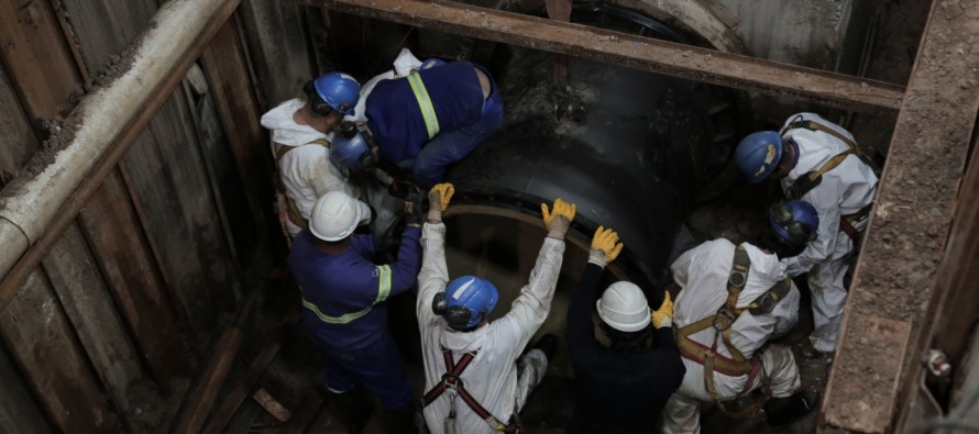 AySA finalizó la reparación de una importante cañería de Carapachay