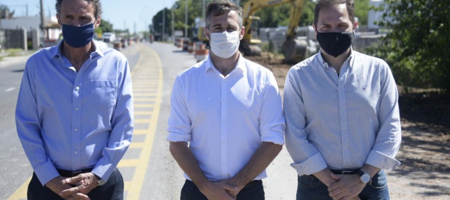 Obras de ensanche y repavimentación de la Ruta 25 en Villa Rosa