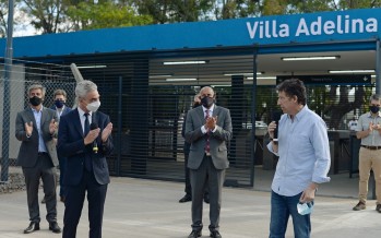 Meoni y Posse inauguraron las obras de la Estación Villa Adelina