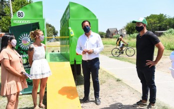 Punto verde móvil: hasta el sábado estará instalado en Garín