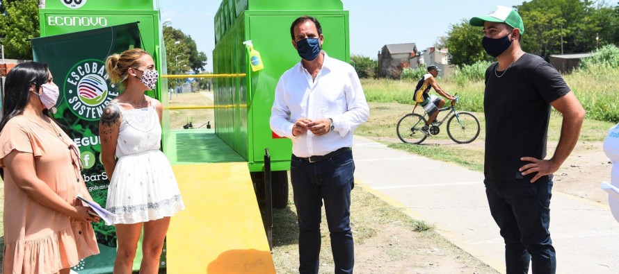 Punto verde móvil: hasta el sábado estará instalado en Garín