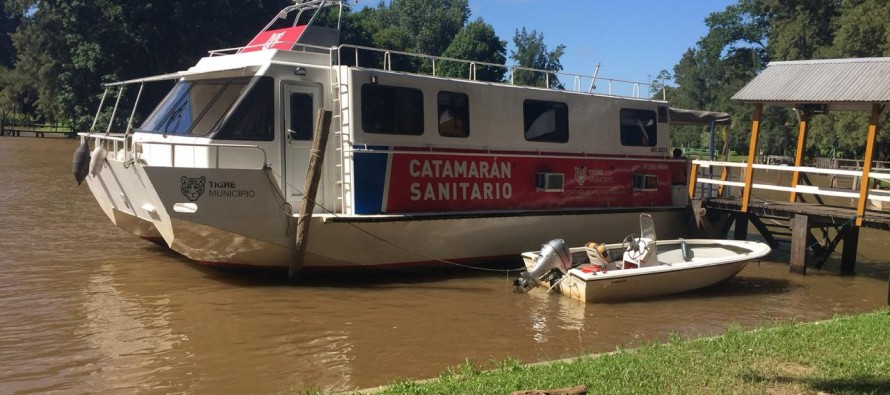 Cronograma de atención médica del Catamarán Sanitario de Tigre durante todo marzo