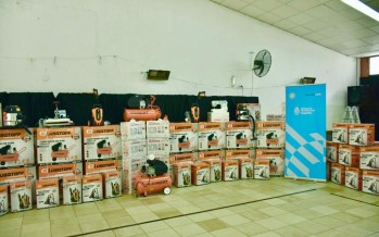 Puesta en marcha del primer banco de herramientas, maquinarias y materiales en Tigre