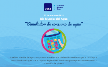 En el Día Mundial del Agua, AySA lanza un simulador para calcular tu consumo