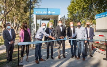 Inauguraron la renovada estación ferroviaria Villa de Mayo