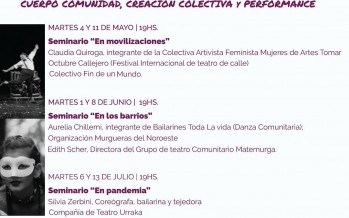 Seminarios sobre teatro y danza del Centro Cultural de la Universidad Nacional de General Sarmiento