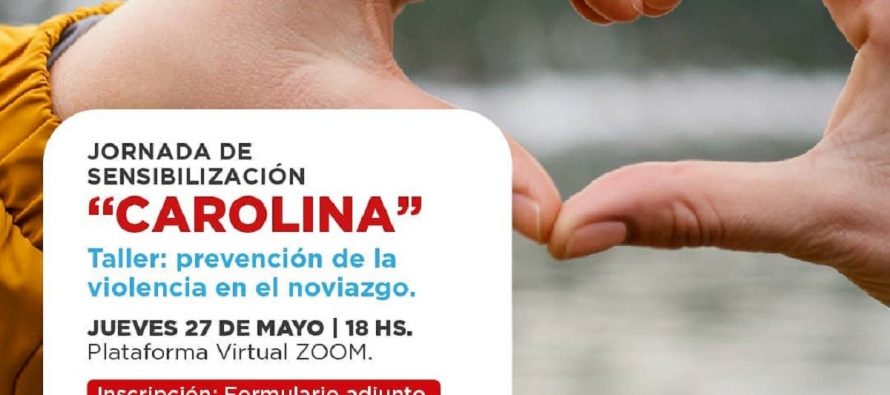 Taller de Prevención de la Violencia en el Noviazgo: Tigre dictará la jornada de sensibilización “Carolina”
