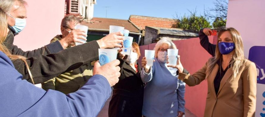 AySA inauguró una nueva red de agua potable en Tigre