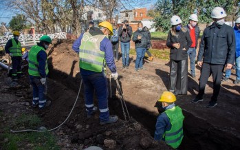 Avanza la obra que llevará agua potable a 6 mil habitantes del Barrio Monterrey en Pilar