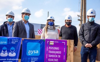 Avanzan las obras que AySA y Trenes llevan adelante en San Fernando