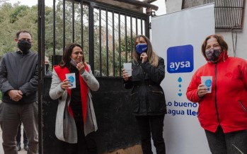 AySA inauguró una red de agua potable en El Talar