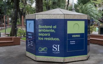 San Isidro instaló un ecopunto para la separación de residuos en la plaza 9 de Julio