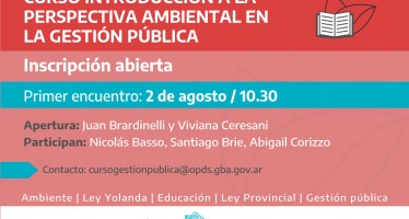La Provincia lanza la cuarta edición del curso «Introducción a la perspectiva ambiental en la gestión pública»