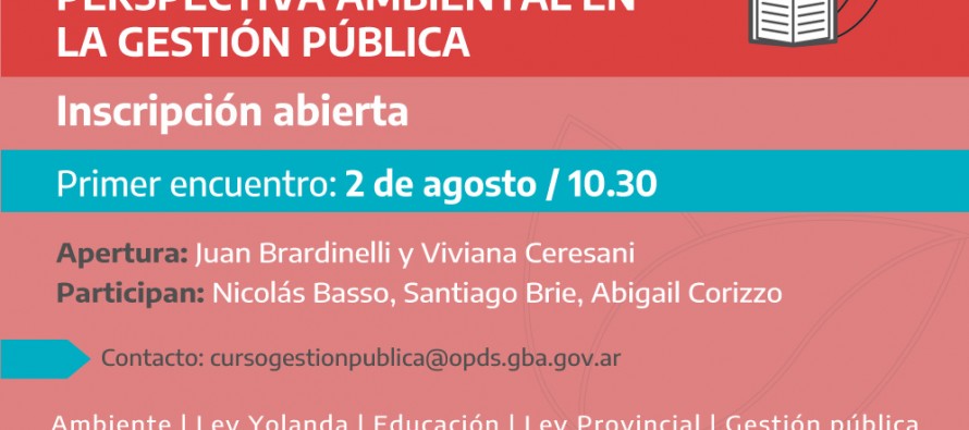 La Provincia lanza la cuarta edición del curso «Introducción a la perspectiva ambiental en la gestión pública»