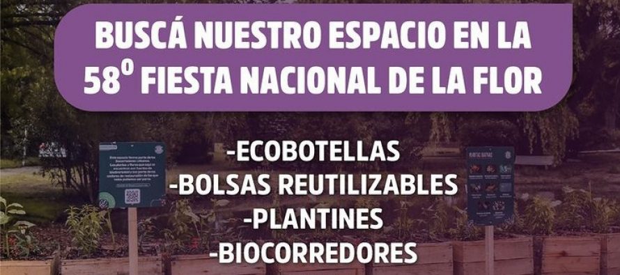 “Escobar Sostenible” tiene su stand en la Fiesta Nacional de la Flor