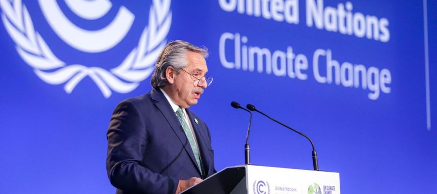COP26: qué dijo Alberto Fernández en la cumbre sobre Cambio Climático