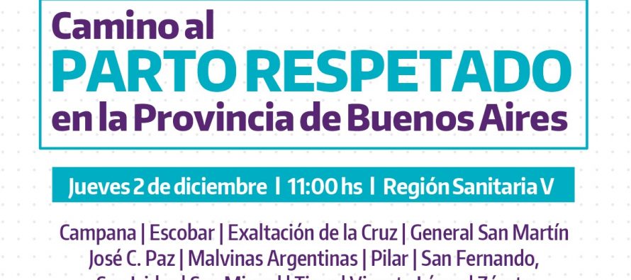 Se realizará el foro Camino al Parto Respetado con municipios que integran la Región Sanitaria V