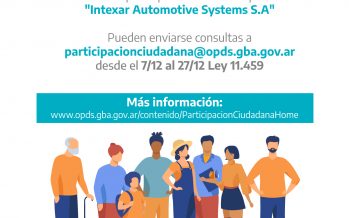 Participación Ciudadana para la obra Intexar Automotive Systems S.A. de Escobar