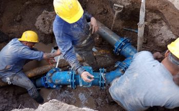AySA finalizó obras de refuerzos en las redes de agua del centro de Pilar