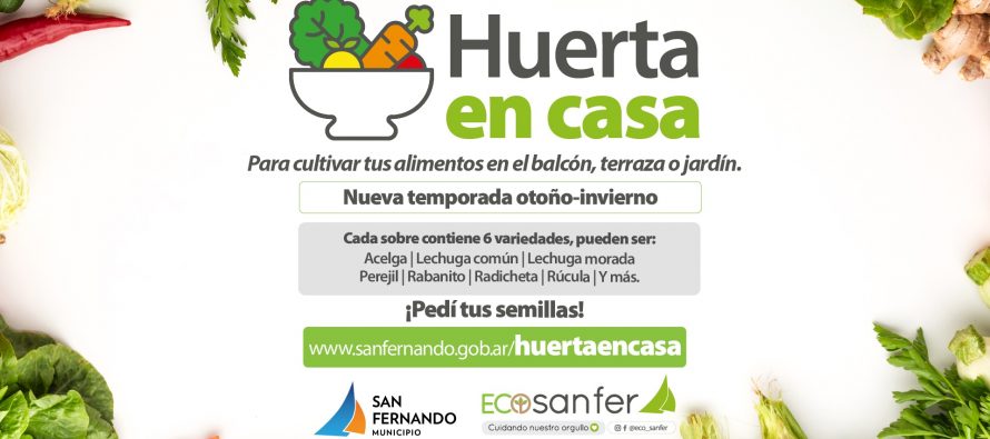 San Fernando lanzó nueva temporada del programa «Huerta en casa»
