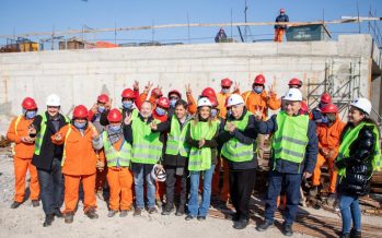 Malena Galmarini y Axel Kicillof visitaron la mega obra del Sistema Riachuelo