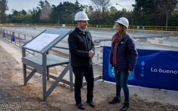 Galmarini y Achaval recorrieron la puesta en valor de la Planta Depuradora de Pilar