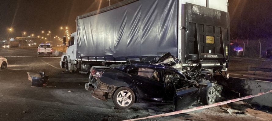 Persecución y choque: tres muertos en la Panamericana
