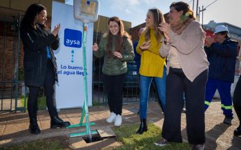 Malena Galmarini inauguró una red cloacal en General Pacheco
