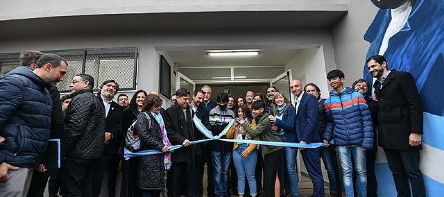 Con la presencia del gobernador Axel Kicillof, se inauguró la Escuela Secundaria Carlos Fuentealba en Escobar